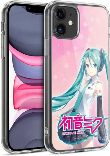 Miniatura 162 de Head Case Designs Licencia Oficial Hatsune Miku Gráficos Lindos Carcasa de Gel [Protección de Grado Militar] Compatible con Apple iPhone 7