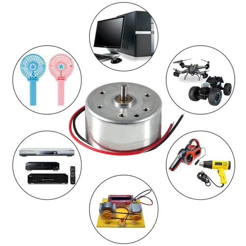 Miniatura 3 de Alinan 20pcs Mini Generador Motores 3V-12V DC Motor eléctrico para DIY generador electrónico de turbina eólica de manivela modelo de energía 20PZAS