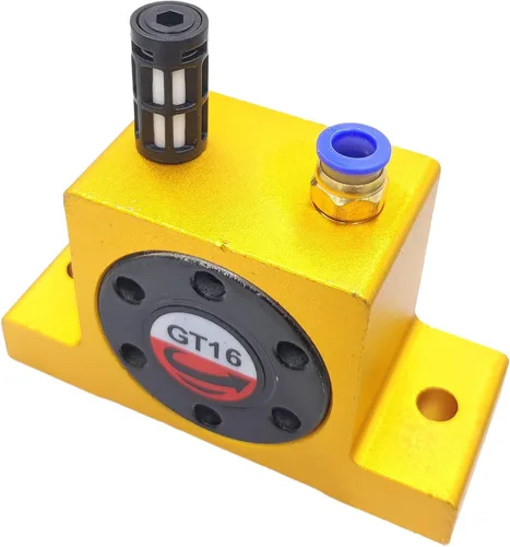 Miniatura 4 de GT-16 G 1/4 '' vibradores de turbina de control neumático vibrador giratorio de aire neumático vibrador industrial silencioso para tolva silenciador