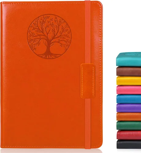 Miniatura 28 de Biuwory Cuaderno diario con líneas para mujeres y hombres, 256 páginas, tamaño A5, de cuero de tapa dura para escribir, viajes, negocios, trabajo