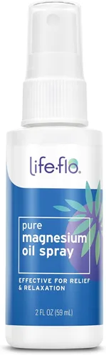 Life-Flo Aceite de magnesio puro para pies y cuerpo – Spray de magnesio 100% puro de The Zechstein Seabed – Spray para pies, relaja y rejuvenece