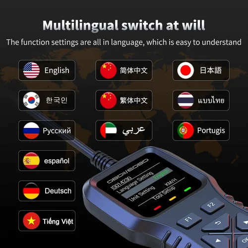 Miniatura 7 de K1 Escáner OBD2 para Coche, Herramienta de Diagnóstico Compatible con FIXD, Lector de Códigos, Reinicio de la Luz del Motor, Lectura/Eliminación