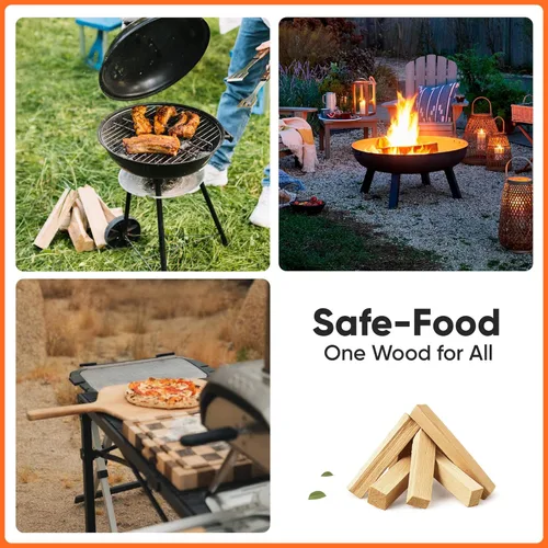Miniatura 4 de Allen's Madera de Encendido Natural – Caja de 8 LB de Palillos Iniciadores de Fuego Secados al Horno para Fogatas, Estufas de Leña y Barbacoas