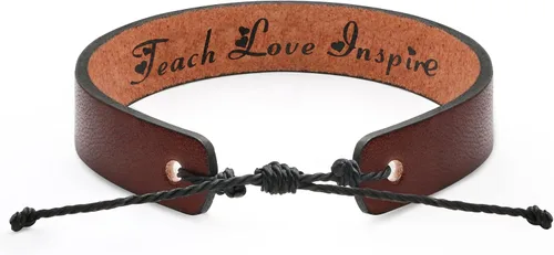 Pulseras de cuero para hombres, regalos de aliento inspiradores para él, adolescente, confirmación religiosa, aniversario, conmemorativo, mensaje