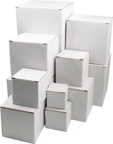 Miniatura 2 de Cuyacili Cajas de regalo de broma, cajas de regalo anidables, caja sorpresa, caja de cartón blanco, caja de broma cuadrada, divertido regalo