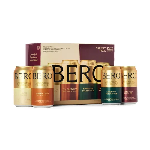 Miniatura 14 de BERO Double Tasty West Coast Style IPA + Edge Hill Hazy, (paquete de 2 x 6 unidades) sin alcohol Craft Ale, Hoppy Craft Brew, sabor cítrico y pino