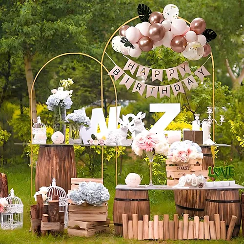 Miniatura 8 de Soporte de Fondo de Arco de 7.2 Pies para Fiesta, Soporte de Arco de Boda para Ceremonia, Fiesta de Cumpleaños, Baby Shower, Cabina de Fotos, Fácil