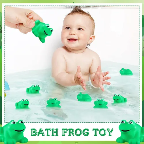 Miniatura 4 de Zubebe Juguete de baño de goma chirriante y flotante, juguete de baño para baby shower, natación, tina, decoración de fiesta de cumpleaños
