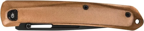 Miniatura 2 de Gerber Gear Affinity - Cuchillo de bolsillo plegable con borde liso D2, hoja de 3.6 pulgadas, cobre