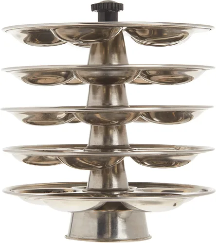 Miniatura 2 de Tabakh - Mini soporte para bebé de acero inoxidable con 5 estantes, hace 25 mini Idlys