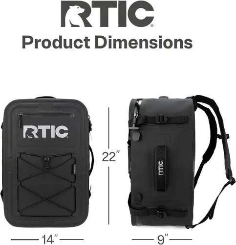 Miniatura 5 de RTIC Paquete de lona ultra seco, mochila impermeable para exteriores, bolsas flotantes para senderismo, viajes, camping, canotaje, mochileros, 60