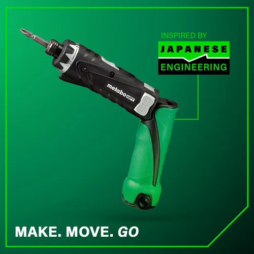 Miniatura 12 de Metabo HPT - Juego de destornillador inalámbrico de iones de litio de 3,6 V, destornillador de potencia compacto y liviano con 2 baterías de 1,5 Ah