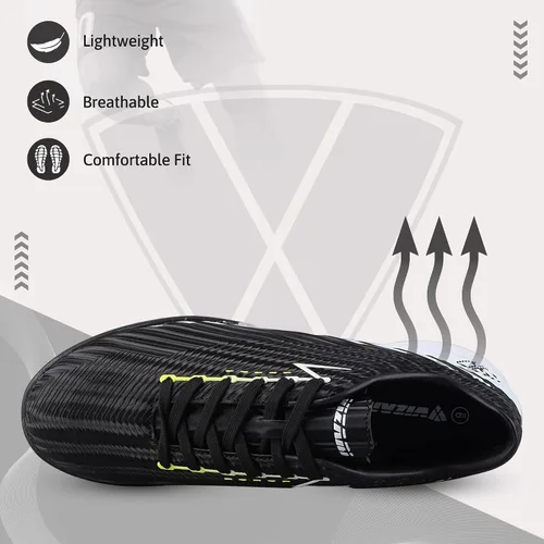 Miniatura 2 de Vizari Tesoro - Botines de fútbol para césped juvenil, zapatos de fútbol sintéticos para niños, suela de goma con tachuelas múltiples, zapatos