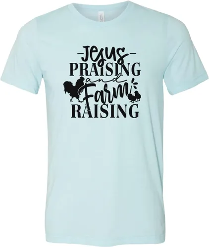 Miniatura 2 de Country Girl Shirt, Jesus Praising Farm Raising Shirt, Farm Shirt, Farm Life Shirt, Ranch Girl Shirt, Ranch Mom Shirt, Farm Mom T-Shirt