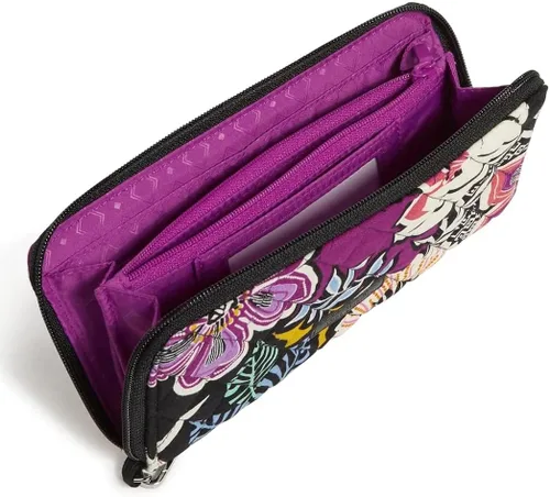 Miniatura 5 de Vera Bradley Pulsera de acordeón RFID de algodón, Kauai Floral, Kauai Floral