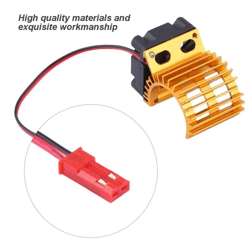 Miniatura 5 de Disipador de calor de motor RC, ventilador de refrigeración mejorado para autos RC eléctricos a escala 1/10, 380 390 motores, pieza de actualización