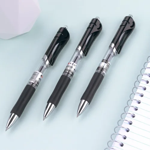 Miniatura 7 de Bribobo Bolígrafos de gel de punta fina, bolígrafos de escritura suave, bolígrafos retráctiles de tinta negra para suministros de oficina escolar