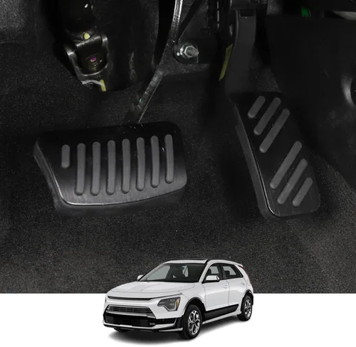Miniatura 51 de Accesorios interiores personalizados para Nissan Sentra 2020 2021 2022, cubiertas de pedal de acelerador de gas de aleación de aluminio, Rojo