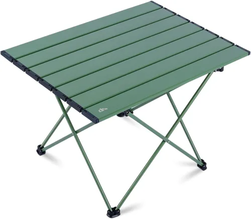 Miniatura 31 de iClimb Mesa plegable de camping compacta ultraligera con bolsa de transporte (plata - L)