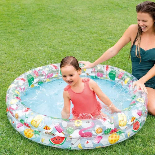 Miniatura 4 de Piscina inflable Stars Kiddie con 2 anillos circulares de 48 pulgadasx10 pulgadas por Intex, Kit de mantenimiento, Paquete de 10, Beige