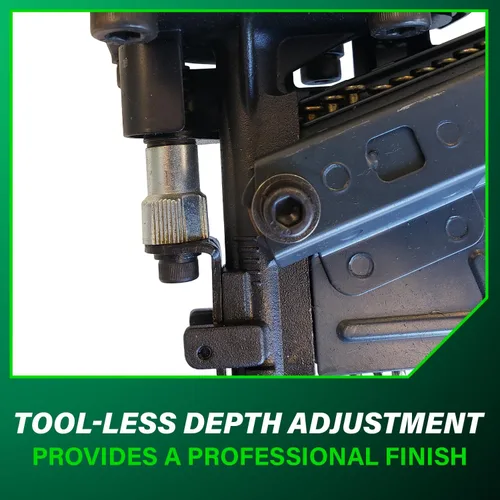 Miniatura 6 de Clavodora estructural Metabo HPT, clavadora neumática de potencia preferida por profesionales y herramienta de marco para pisos, cubiertas de techo