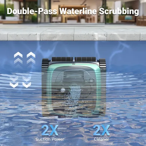 Miniatura 4 de (Actualización 2026) WINNY POOL CLEANER C1 para piscina enterrada y sobre el suelo, limpieza 4 en 1 de pared y línea de flotación de hasta 1,614