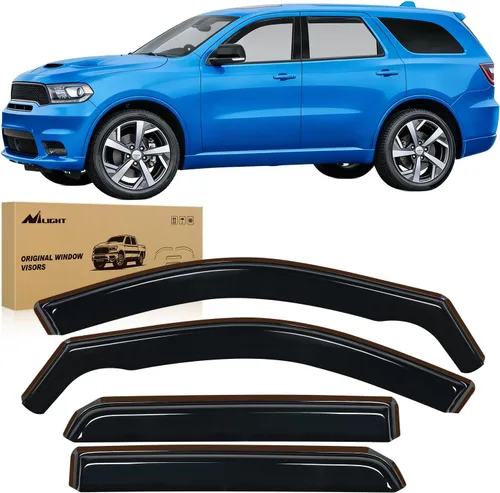 Miniatura 16 de Nilight protectores de lluvia para canal para Ram 1500 2009 2010 2011 2012 2013 2014 2015 2016 2017 2018 Crew Cab, 2019-2023 Ram 1500 Classic Body