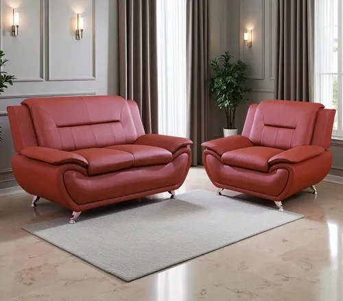 Miniatura 63 de Juego de sofá de cuero (3 piezas, cuero negro B), muebles de sala de estar para apartamento, material de estilo minimalista, fácil montaje B-cuero