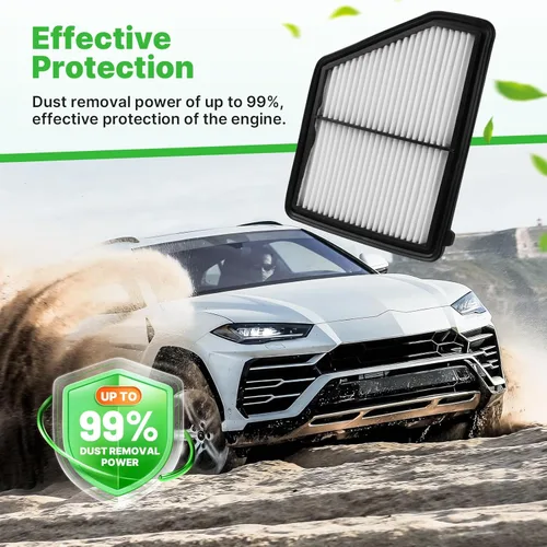 Miniatura 5 de Juego de filtros de aire de motor+cabina para Honda Civic 2016-2026 (2.0L), HR-V HRV 2023-2026 (2.0L) (solo aspirado naturalmente, no para tipo R!)