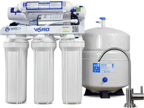 Miniatura 10 de WECO VGRO Sistema de filtración de agua potable de ósmosis inversa de alta eficiencia para debajo del fregadero de 36 galones por día con kit