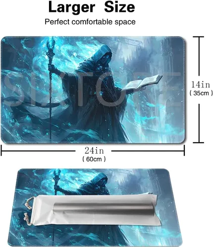 Miniatura 2 de Juego de mesa MTG de 14 x 24 pulgadas, compatible con OCG CCG RPG TCG Playmats (Call of Death)