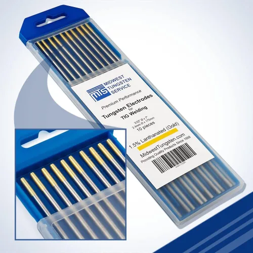 Miniatura 27 de Midwest Tungsten Service Electrodos de soldadura TIG de tungsteno paquete de 10 unidades (azul - 2% tungsteno lantanado (WL20/EWLa-2), 1/8 pulgadas