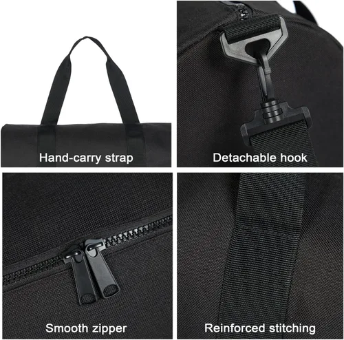 Miniatura 3 de Pequeña bolsa de gimnasio para mujeres y hombres, bolsa de deporte de fitness, bolsa de entrenamiento ajustable, correa de hombro desmontable