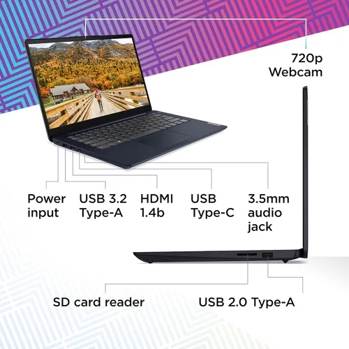 Miniatura 5 de Lenovo IdeaPad 3 portátil, pantalla FHD de 14.0 pulgadas, procesador AMD Ryzen 5 5500U, 8 GB de RAM, 256 GB de almacenamiento, gráficos AMD Radeon