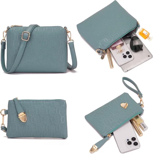Miniatura 62 de Bolsos de mano de moda para mujer, bolsa de hombro, asa superior, bolsa de mano, juego de 4 piezas