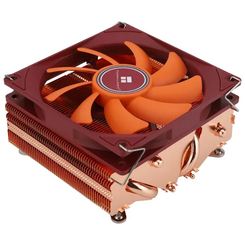 Thermalright AXP90-X53 - Enfriador de aire para CPU de perfil bajo completo ITX, 53 mm de altura, ventilador TL-9015R PWM delgado, tecnología AGHP,