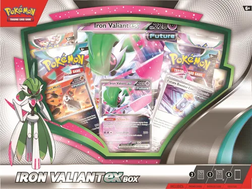 Miniatura 3 de Pokémon TCG: Caja Roaring Moon o Iron Valiant ex (Una al azar)