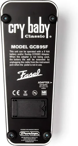 Miniatura 7 de Dunlop GCB95F Cry Baby Classic Wah Pedal Bundle con fuente de alimentación y sintonizador