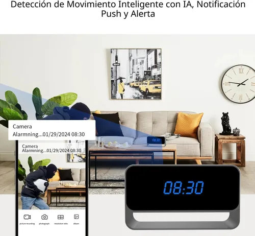 Miniatura 5 de Wirelee - Cámara de seguridad Full HD 1080P - Cámara de niñera WiFi - Visión nocturna más fuerte - Almacenamiento local/en la nube