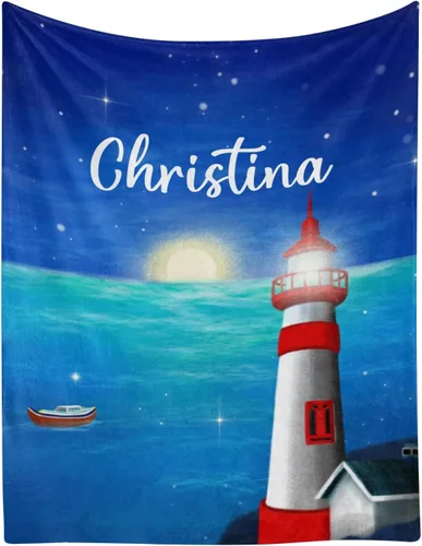 Miniatura 10 de Manta personalizada con patrón de tractores con nombre, manta de forro polar suave para hombres y mujeres, regalo de cumpleaños, boda, 50 x 60