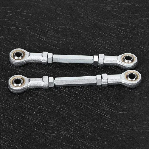 Miniatura 5 de Juego de 2 piezas de dirección y suspensión de 5.906 in, 6.693 in y 0.315 in, kit de barra de dirección de rótula ATV Kart, compatible con mini kart