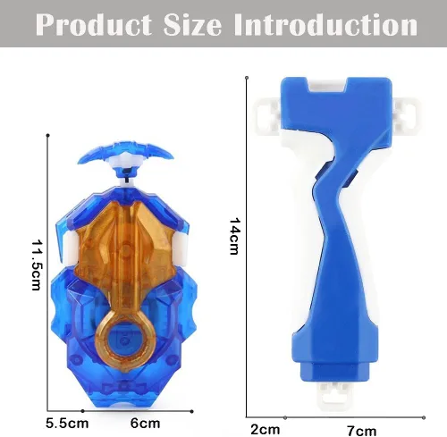 Miniatura 6 de Lanzador y agarre de cuchilla de batalla Bey Burst, B-184 Lanzador de cuerda de giro izquierdo y derecho, sistema de capa DB compatible con todas