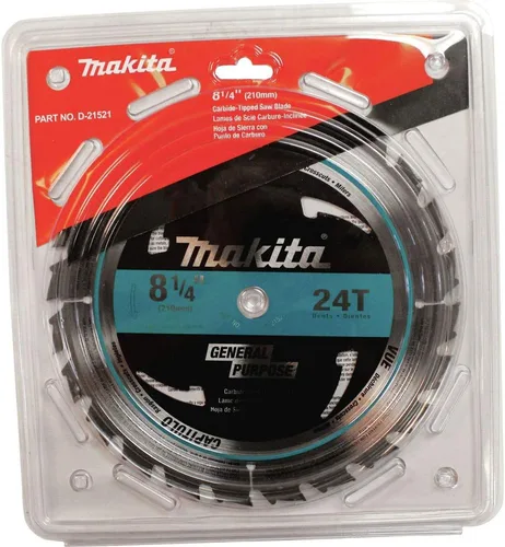 Miniatura 2 de Makita D-21521 - Hoja de sierra (8-1/4 pulgadas), color plateado
