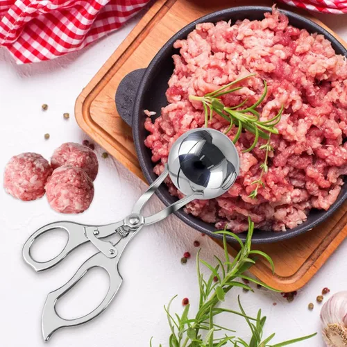 Miniatura 7 de DOERDO - Albóndigas de acero inoxidable para hacer albóndigas, herramienta para hacer albóndigas, para helado, cuchara, frutas, herramientas