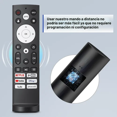 Miniatura 6 de Mando a distancia de repuesto para Hisense Smart Google TV, para Hisense UHD 4K ULED Google TVs