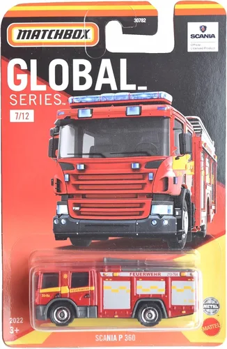 Miniatura 2 de Caja de cerillas - Camión de bomberos Scania P 360 - Serie Global 14/14 [rojo]