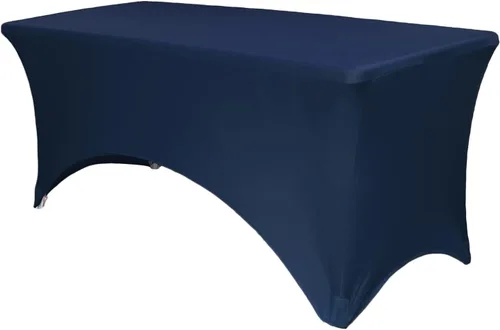 Miniatura 32 de YOUR CHAIR COVERS Mantel rectangular de elastano ajustable de 5 pies, color blanco, para decoración de bodas, eventos, patio, cubierta elástica