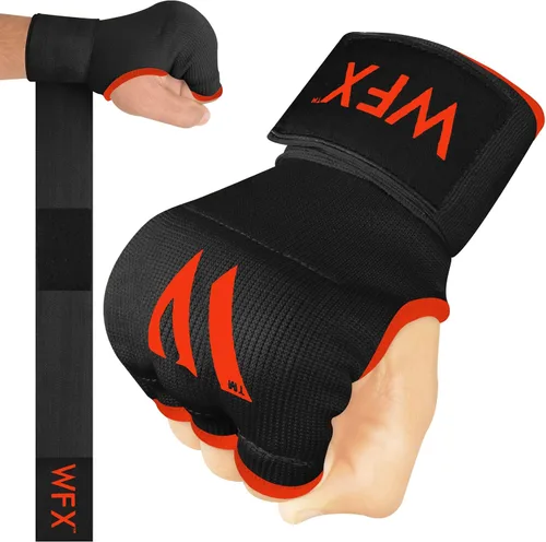 Miniatura 2 de WFX - Guantes de mano para niños y jóvenes de boxeo, interiores, con acolchado de gel, elásticos, para debajo de los guantes, puños para deportes