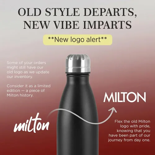 Miniatura 9 de Milton Aura 1000 Thermosteel Water Bottle, 24 Hr Hot and Cold I Leak Proof Lid, ISI Certified I Vacuum Insulated I for Office, Gym, School I