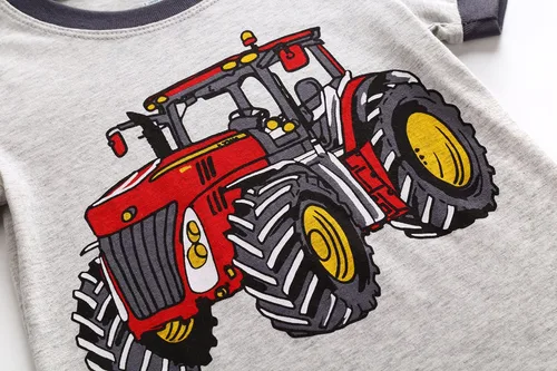 Miniatura 3 de RKOIAN Conjunto de pijama de manga corta para niños pequeños, 100% algodón, ropa de dormir para niños pequeños